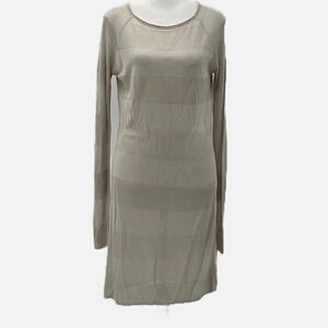 T Alexander Wang Long Sleeve Knit Dress in Beige - Size Small